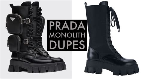 nasty gal prada dupes boots|prada monolith boots reviews.